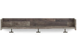 Neilsville Multi Gray Wall Mounted Coat Rack with Shelf by ASHLEY FURNITURE at Eve Furniture