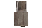 Neilsville Multi Gray Wall Mounted Coat Rack with Shelf by ASHLEY FURNITURE at Eve Furniture