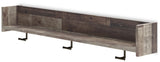 Neilsville Multi Gray Wall Mounted Coat Rack with Shelf by ASHLEY FURNITURE at Eve Furniture