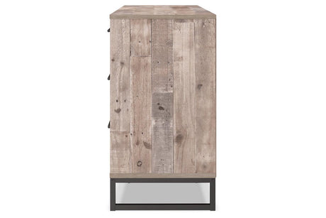 Neilsville Whitewash Dresser by Ashley at Eve Furniture