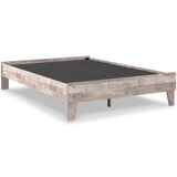 Neilsville Whitewash Full Platform Bed by Ashley at Eve Furniture