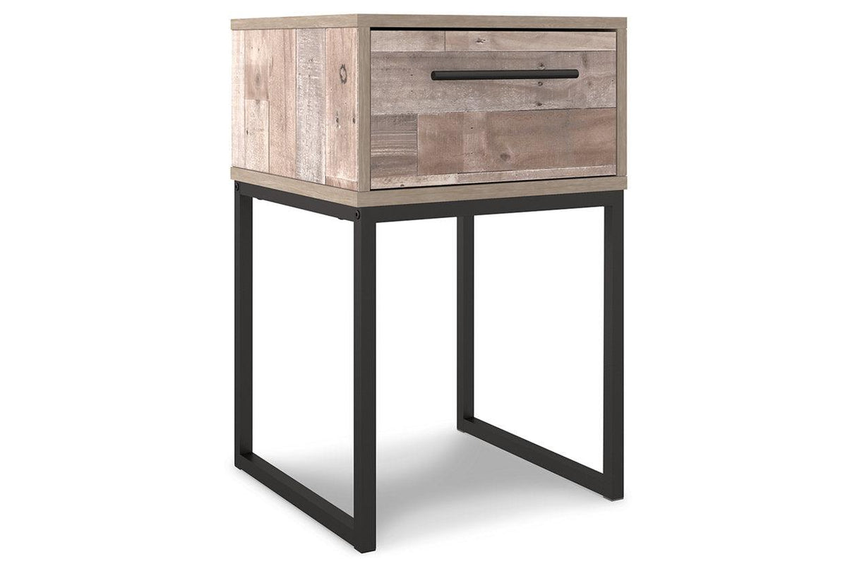 Neilsville Whitewash Nightstand by Ashley at Eve Furniture