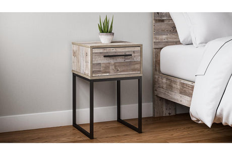 Neilsville Whitewash Nightstand by Ashley at Eve Furniture