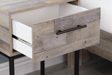Neilsville Whitewash Nightstand by Ashley at Eve Furniture
