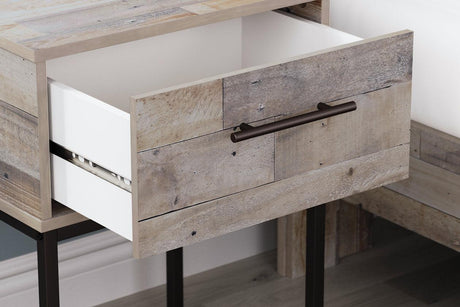 Neilsville Whitewash Nightstand by Ashley at Eve Furniture