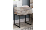 Neilsville Whitewash Nightstand by Ashley at Eve Furniture