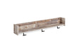 Neilsville Whitewash Wall Mounted Coat Rack with Shelf by Ashley at Eve Furniture