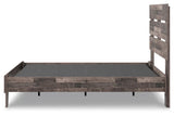 Neilsville Multi Gray Full Panel Platform Bed by Ashley at Eve Furniture