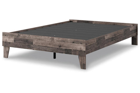 Neilsville Multi Gray Full Platform Bed by Ashley at Eve Furniture