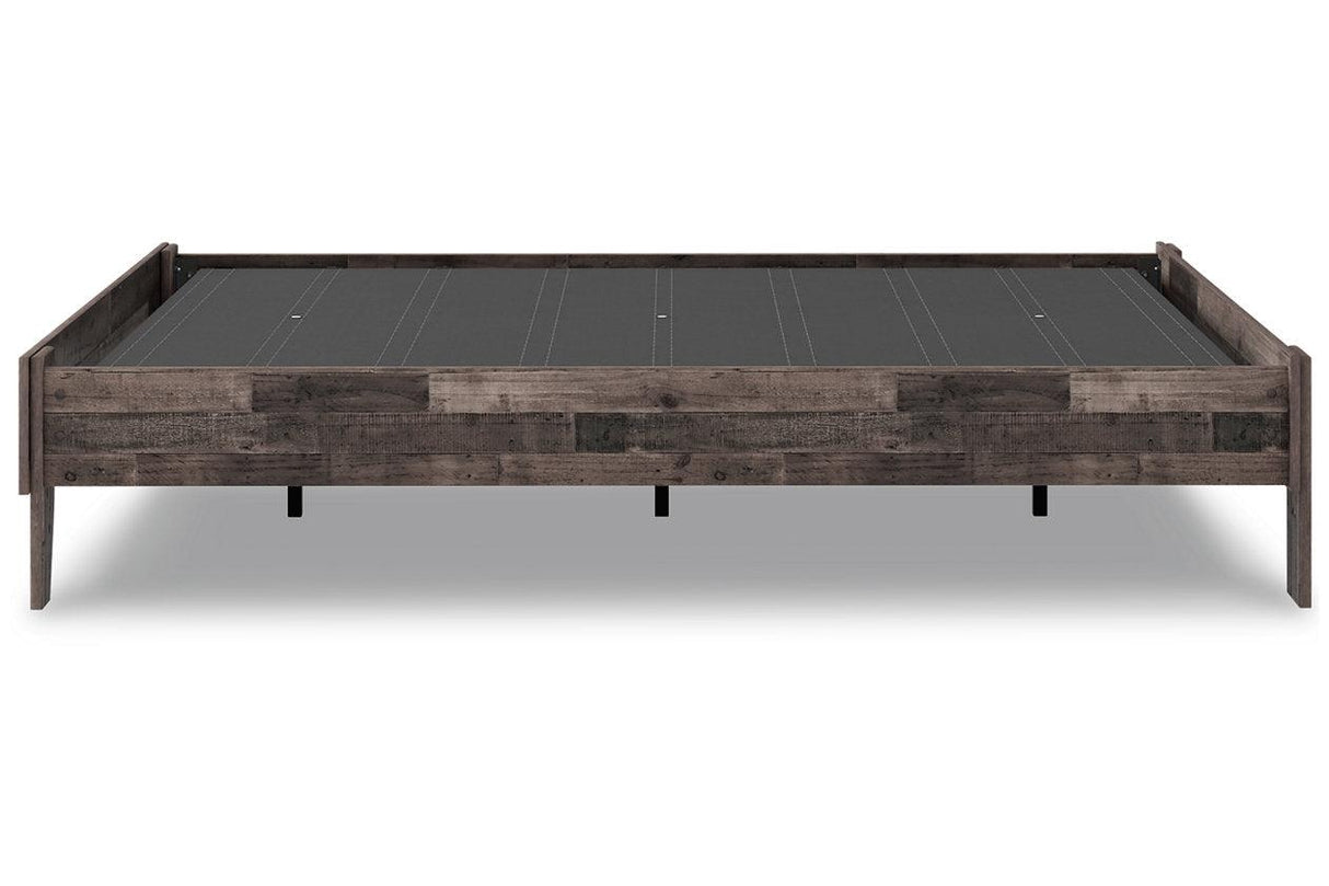 Neilsville Multi Gray Full Platform Bed by Ashley at Eve Furniture