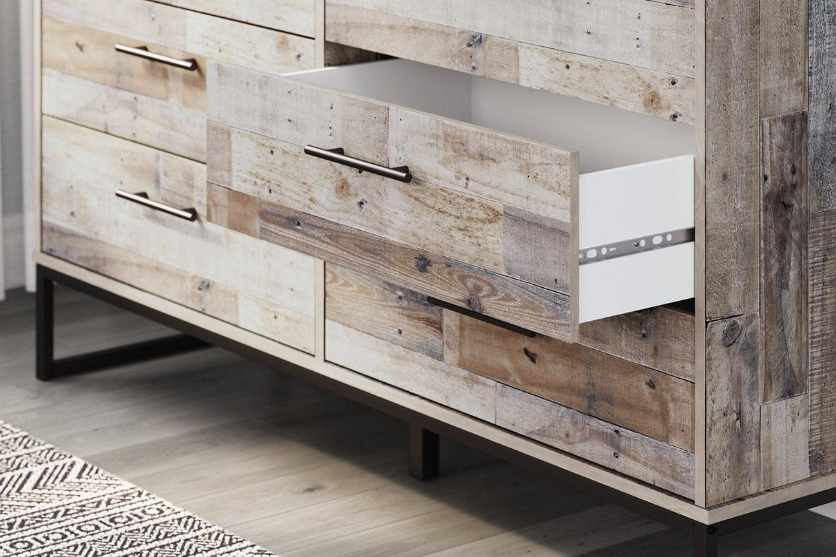 Neilsville Whitewash Dresser by Ashley at Eve Furniture