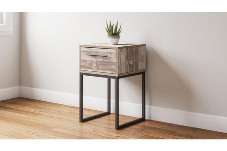 Neilsville Whitewash Nightstand by Ashley at Eve Furniture