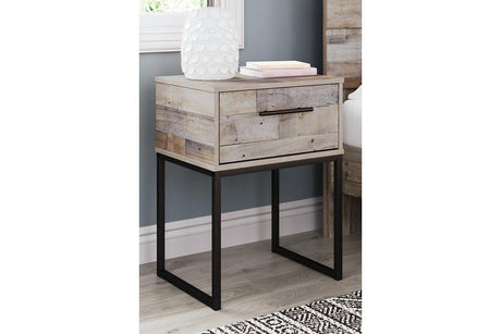 Neilsville Whitewash Nightstand by Ashley at Eve Furniture