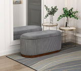 Nell Gray Lift-Top Storage Bench by Homelegance at Eve Furniture