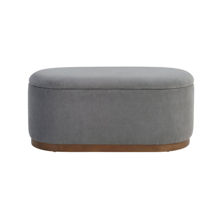 Nell Gray Lift-Top Storage Bench by Homelegance at Eve Furniture