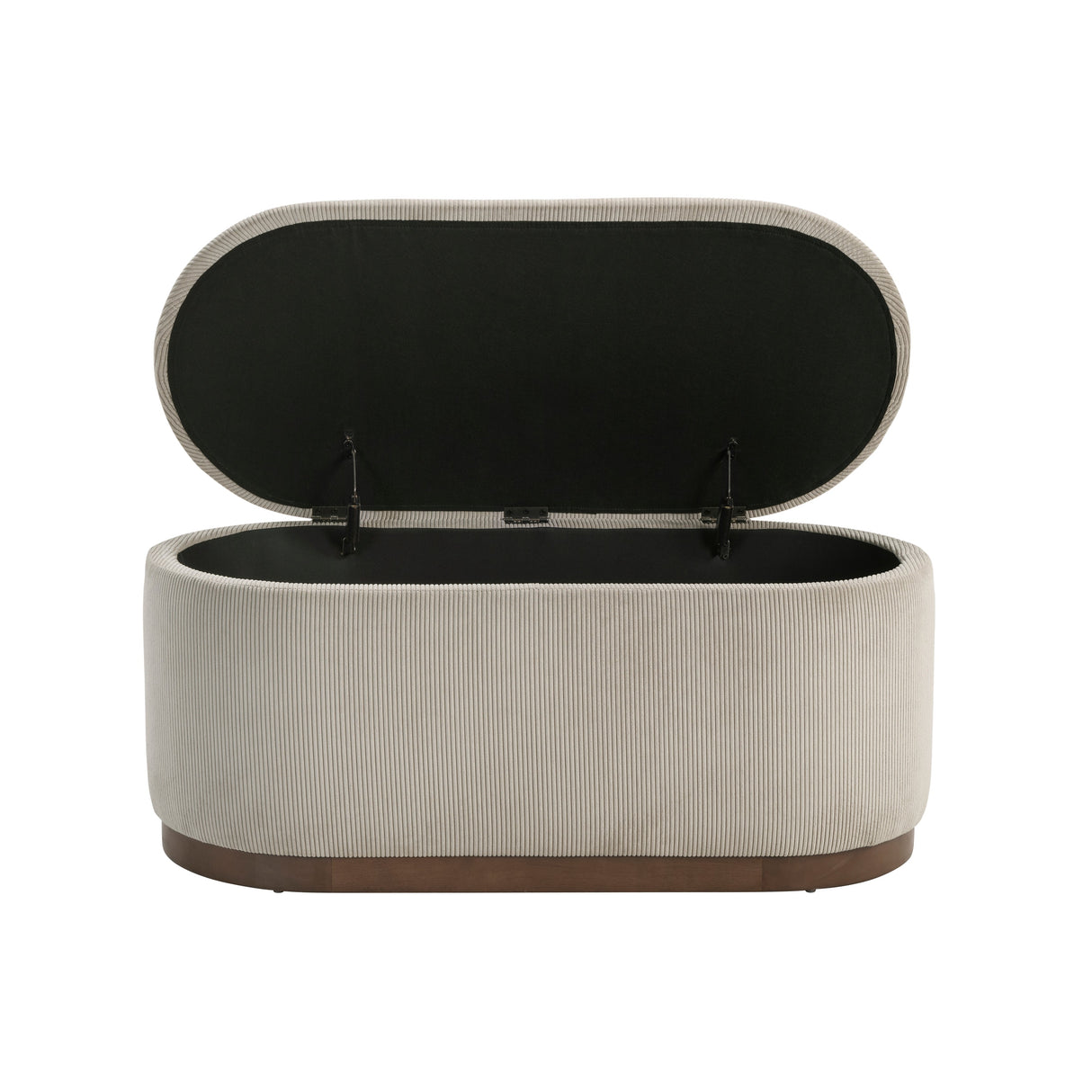 Nell Taupe Lift-Top Storage Bench by Homelegance at Eve Furniture