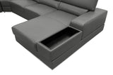 Nella Dark Grey 4-Piece Sectional by New Era Innovations at Eve Furniture