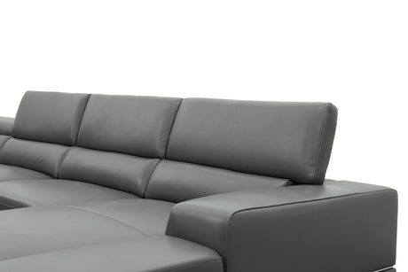 Nella Dark Grey 4-Piece Sectional by New Era Innovations at Eve Furniture