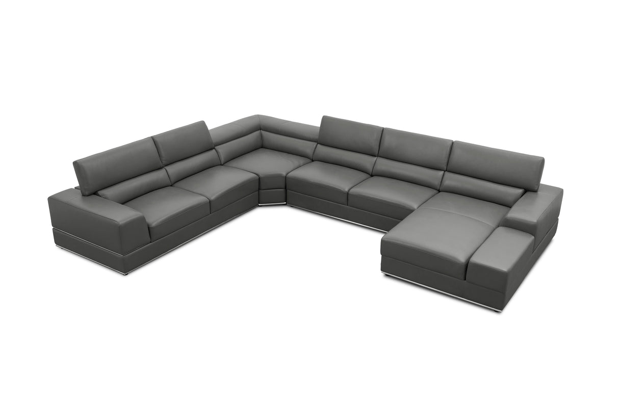 Nella Dark Grey 4-Piece Sectional by New Era Innovations at Eve Furniture
