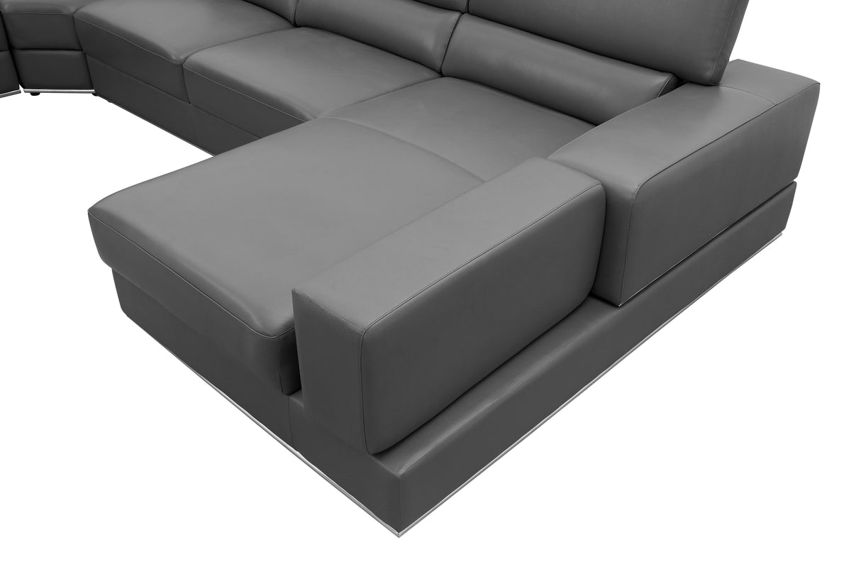 Nella Dark Grey 4-Piece Sectional by New Era Innovations at Eve Furniture