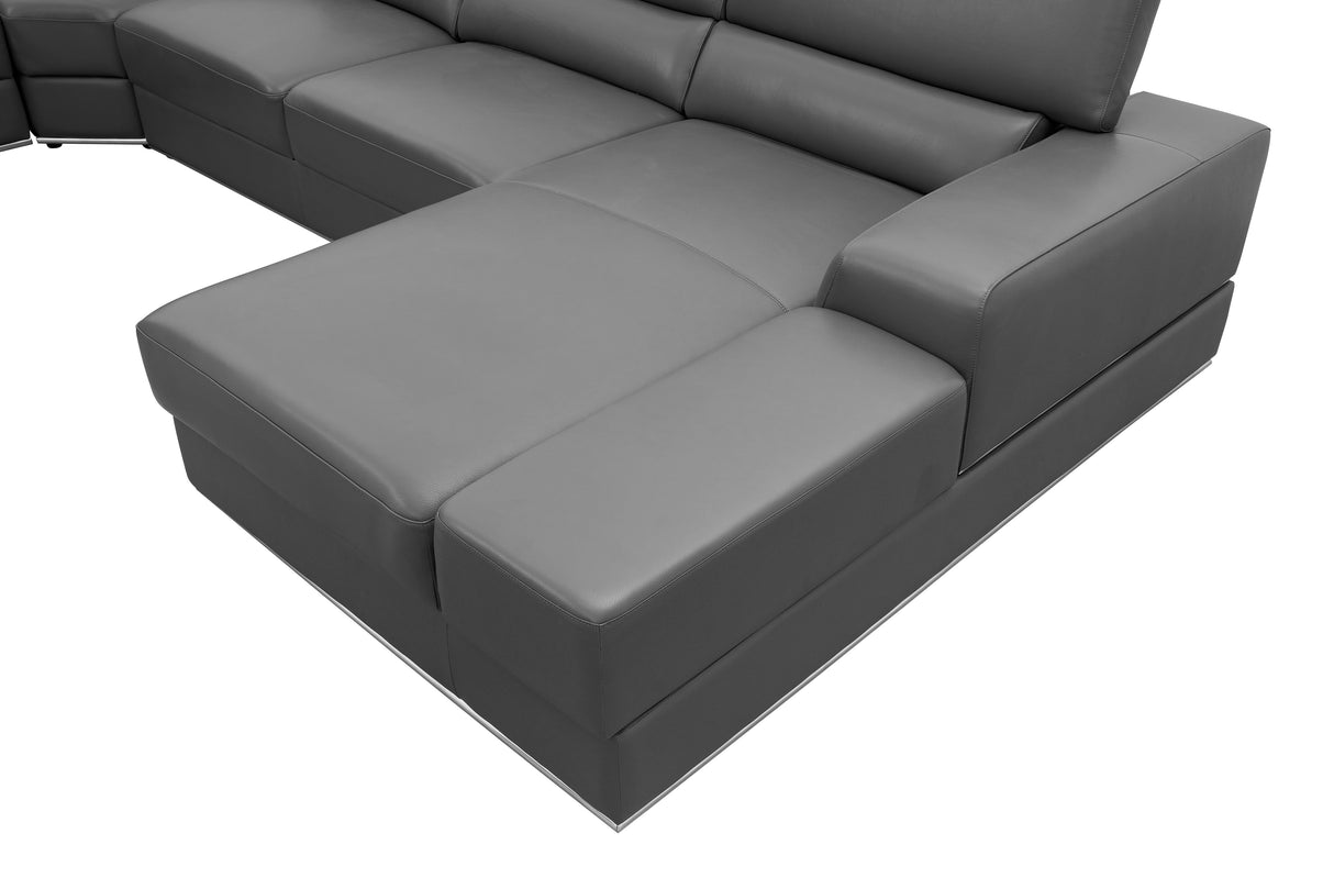 Nella Dark Grey 4-Piece Sectional by New Era Innovations at Eve Furniture