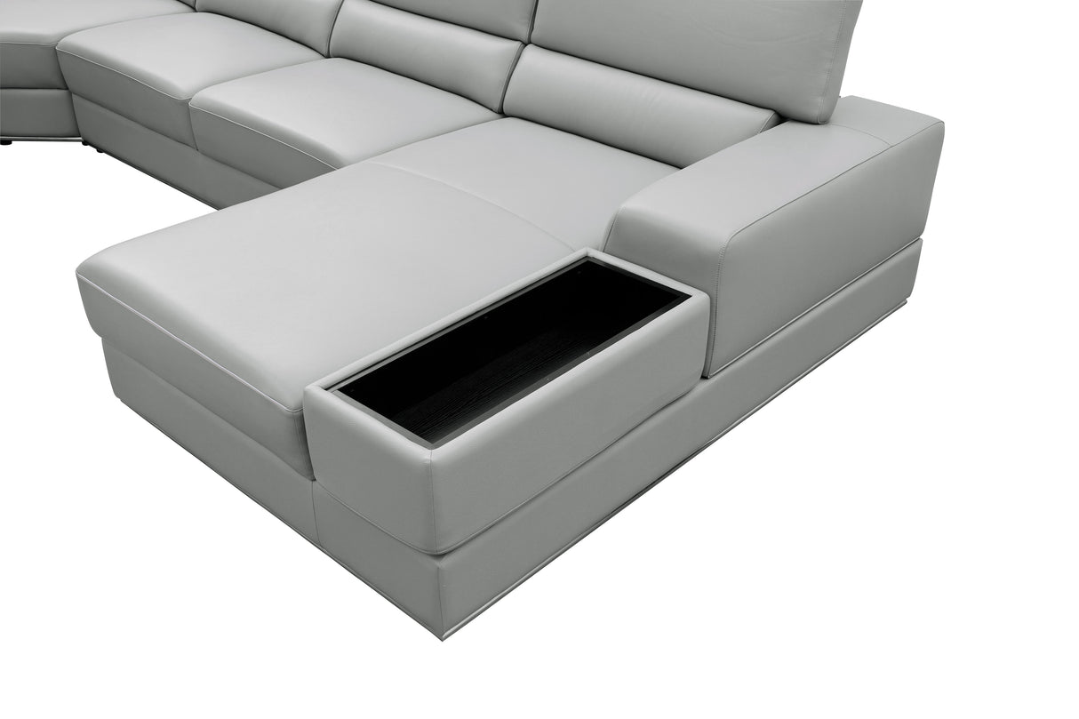 Nella Grey 4-Piece Sectional by New Era Innovations at Eve Furniture