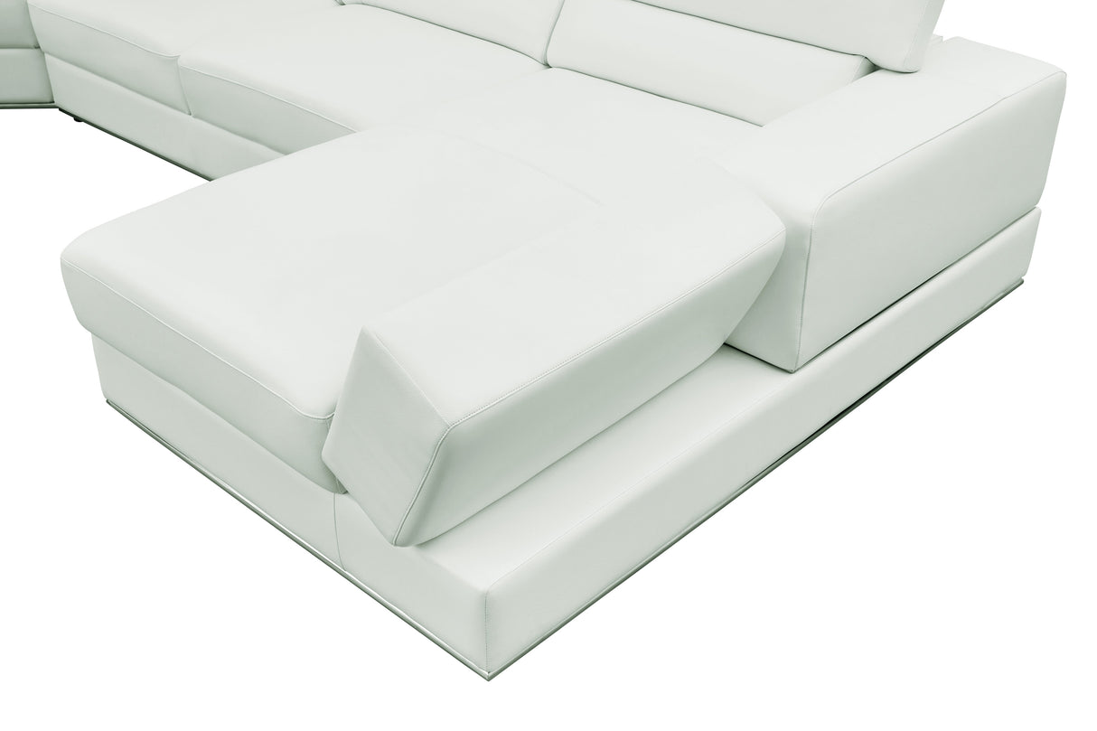 Nella White 4-Piece Sectional by New Era Innovations at Eve Furniture