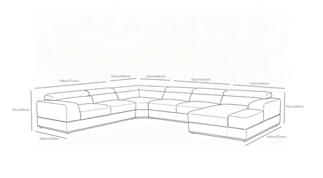 Nella White 4-Piece Sectional by New Era Innovations at Eve Furniture