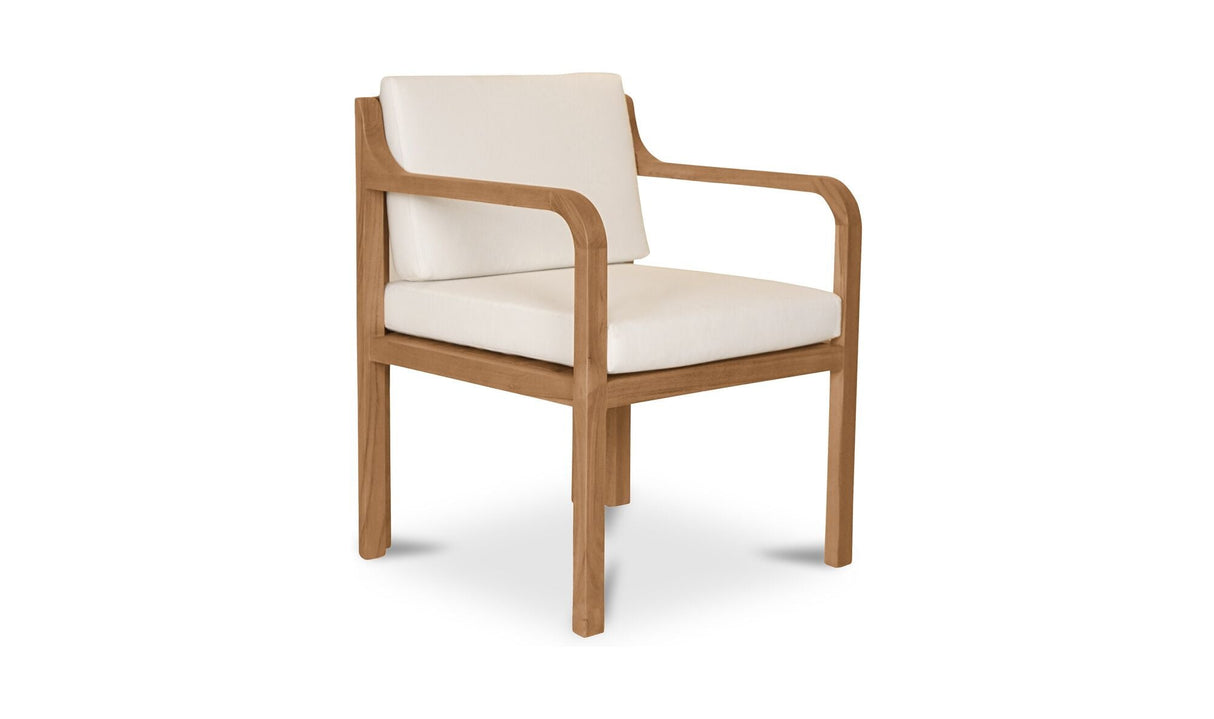 Nellie Outdoor Dining Chair White - Set of 2 by Moe's Home at Eve Furniture