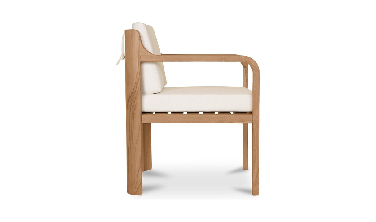 Nellie Outdoor Dining Chair White - Set of 2 by Moe's Home at Eve Furniture