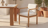 Nellie Outdoor Dining Chair White - Set of 2 by Moe's Home at Eve Furniture