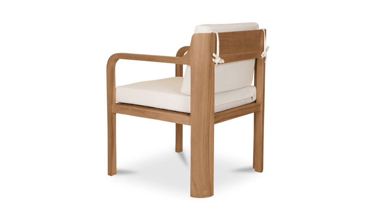 Nellie Outdoor Dining Chair White - Set of 2 by Moe's Home at Eve Furniture