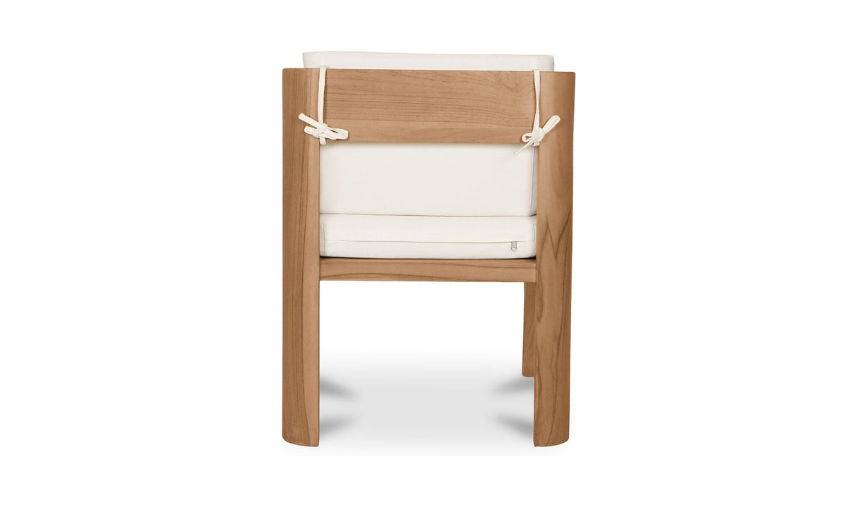 Nellie Outdoor Dining Chair White - Set of 2 by Moe's Home at Eve Furniture