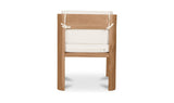 Nellie Outdoor Dining Chair White - Set of 2 by Moe's Home at Eve Furniture