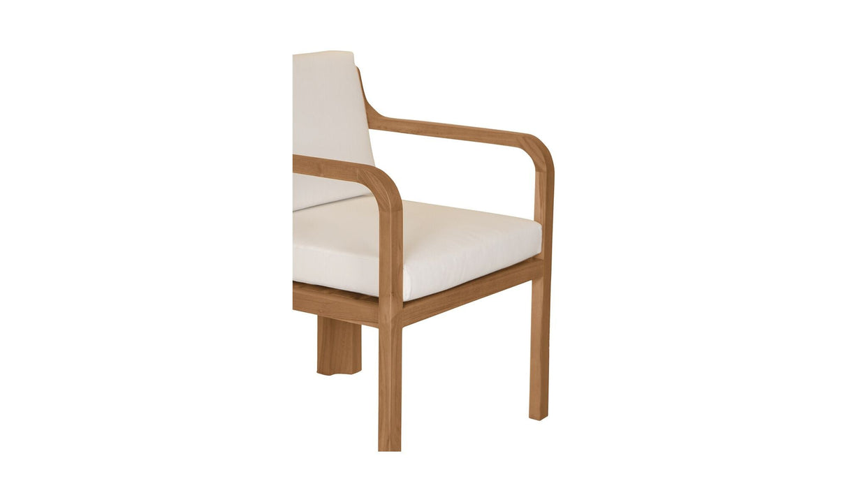 Nellie Outdoor Dining Chair White - Set of 2 by Moe's Home at Eve Furniture