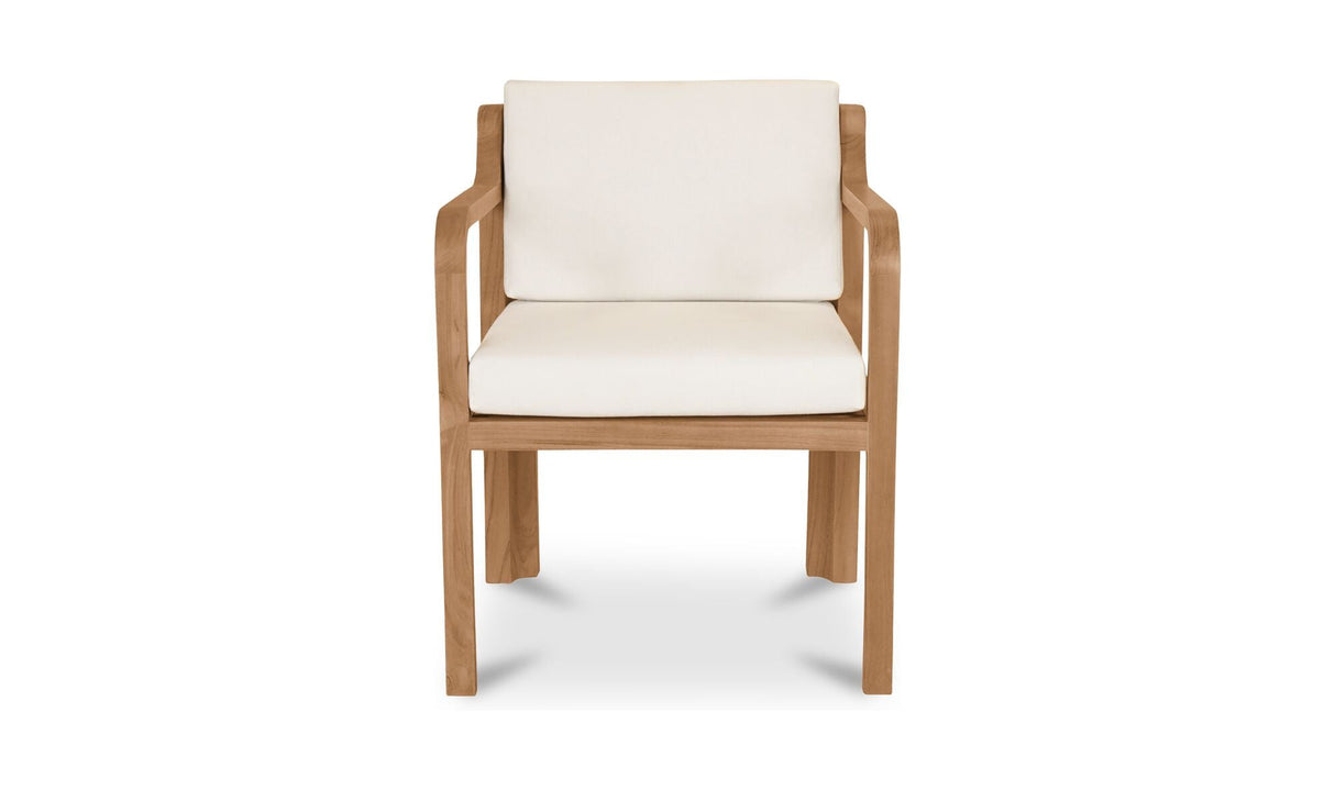 Nellie Outdoor Dining Chair White - Set of 2 by Moe's Home at Eve Furniture