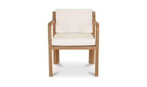 Nellie Outdoor Dining Chair White - Set of 2 by Moe's Home at Eve Furniture
