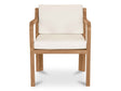 Nellie White Outdoor Dining Chair by Moe's Home at Eve Furniture
