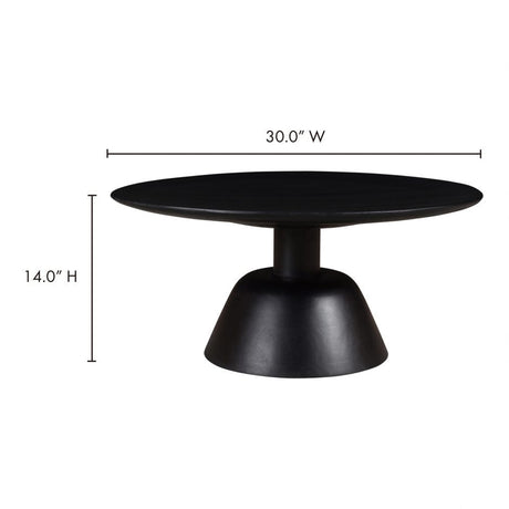 Nels Coffee Table Black by Moe's Home at Eve Furniture
