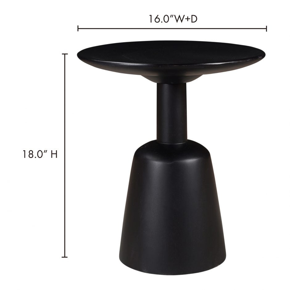 Nels End Table Black by Moe's Home at Eve Furniture