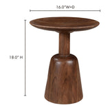Nels End Table Dark Brown by Moe's Home at Eve Furniture