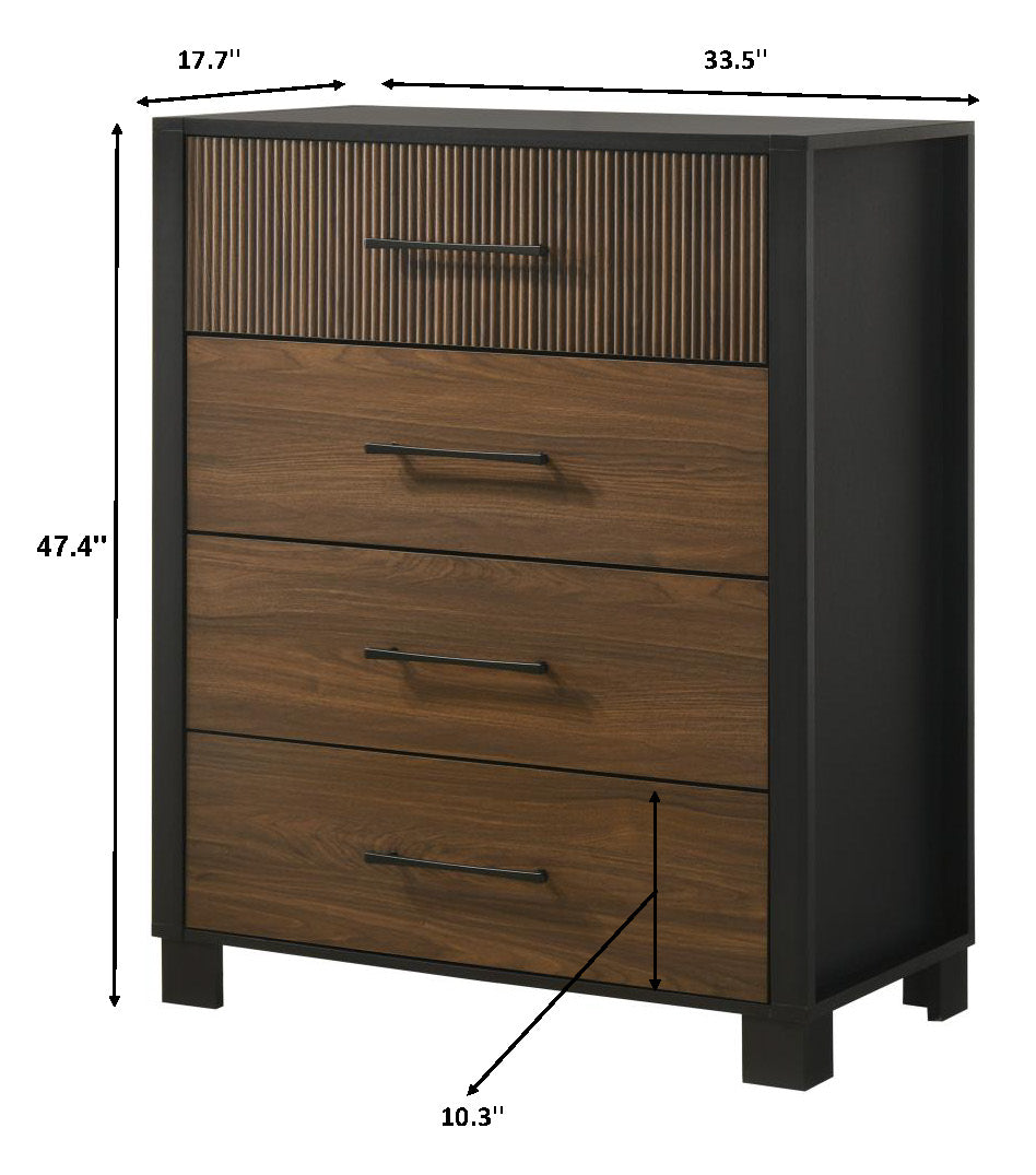 Nemy Brown/Black Chest by Crown Mark at Eve Furniture