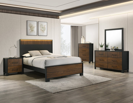Nemy Brown/Black Dresser by Crown Mark at Eve Furniture
