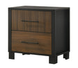 Nemy Brown/Black Nightstand by Crown Mark at Eve Furniture