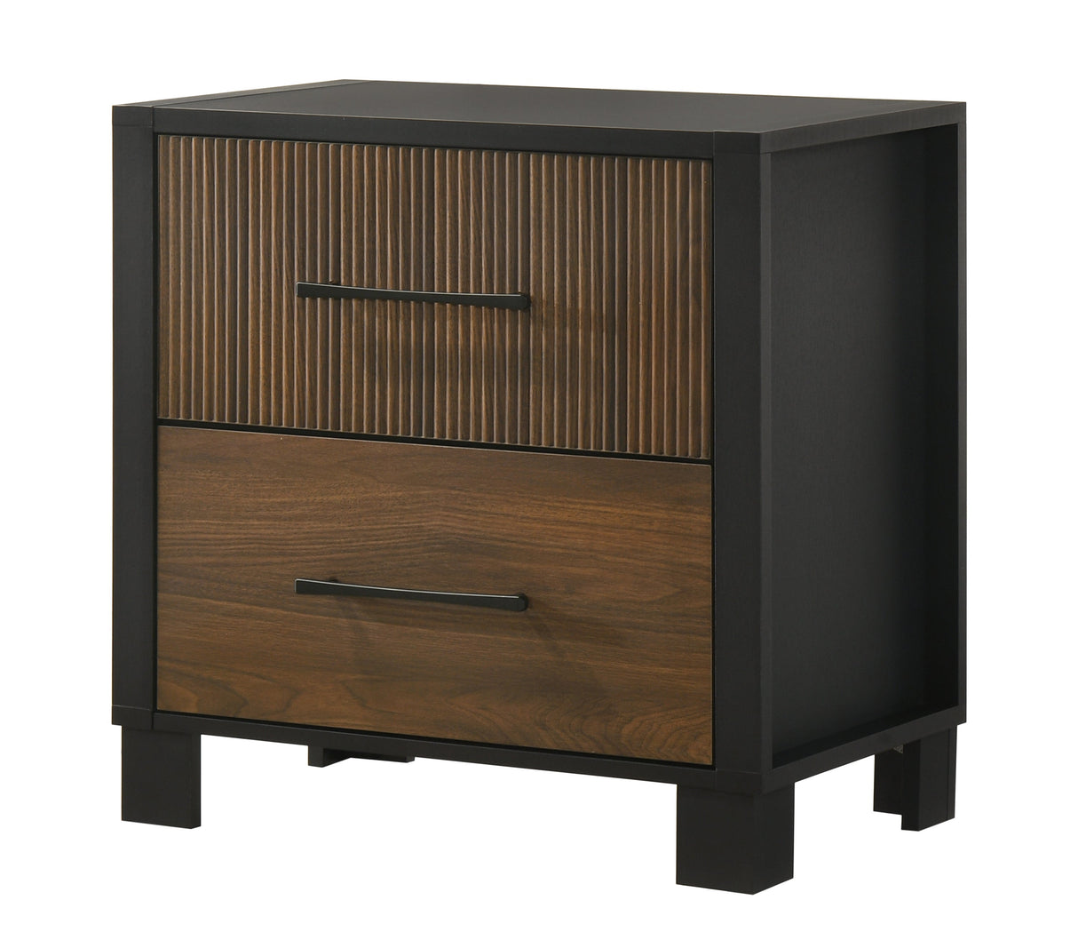 Nemy Brown/Black Nightstand by Crown Mark at Eve Furniture