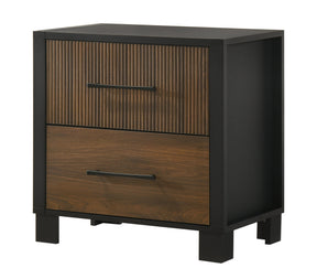 Nemy Brown/Black Nightstand by Crown Mark at Eve Furniture