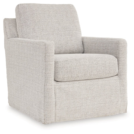 Nenana Next-Gen Nuvella Stone Swivel Glider Accent Chair