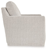 Nenana Next-Gen Nuvella Stone Swivel Glider Accent Chair