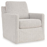 Nenana Next-Gen Nuvella Stone Swivel Glider Accent Chair by Ashley at Eve Furniture