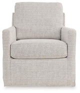 Nenana Next-Gen Nuvella Stone Swivel Glider Accent Chair by Ashley at Eve Furniture